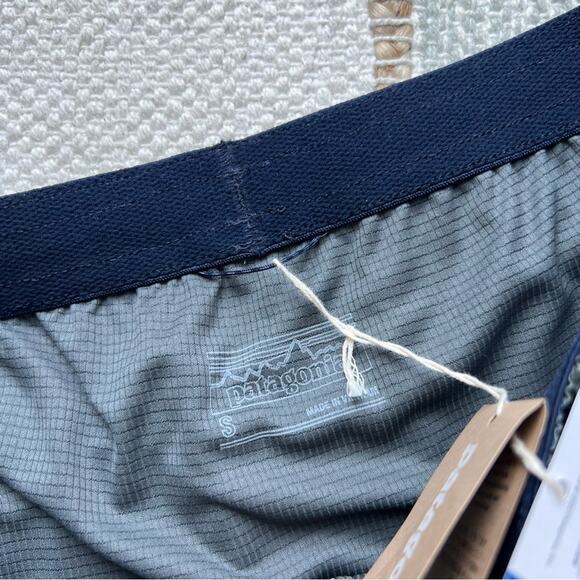 Patagonia Nine Trails Tropical Ecuador New Navy Shorts Men’s Size Small - Picture 7 of 9